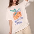 thumbnail image 5 of Trendfront Womens Summer Crew Neck Short Sleeve Tops Fruit Graphic Pattern Printed Tees Casual Everyday Style Apparel T-Shirts, 5 of 6