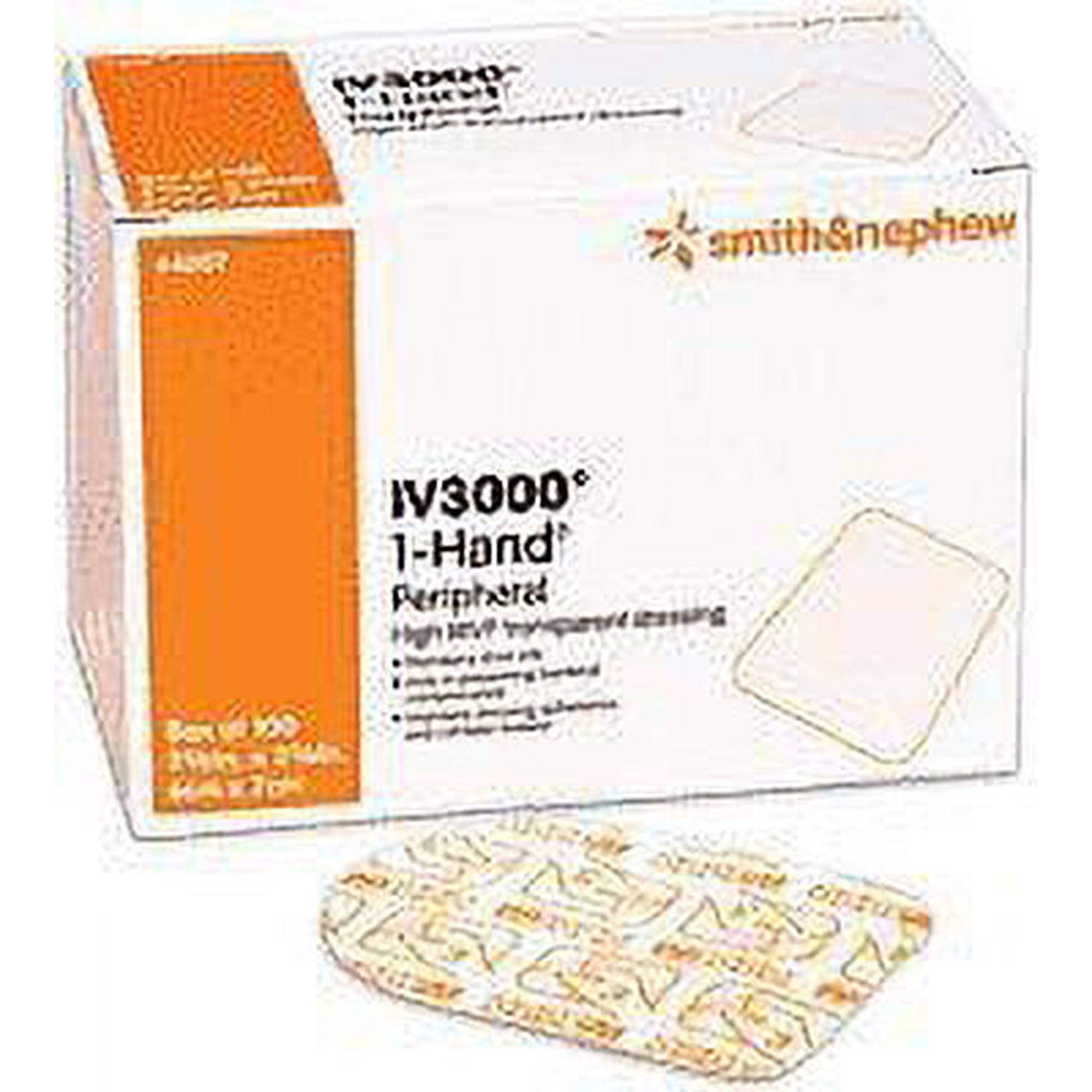 Opsite IV3000 Standard Moisture Responsive Catheter Dressing 4'' x 5-1/2'', Box of 10, 2 Pack (20 Total)