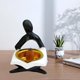 thumbnail image 2 of Quemador de incienso, estatua artesanal, adorno de incensario, figura decorativa de niña con forma de cono sentarse negro, 2 of 5