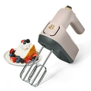 Beautiful 6-Speed Electric Hand Mixer, Porcini Taupe by Drew Barrymore