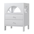 thumbnail image 6 of Clearance! Nightstand with USB Charging Ports and LED Lights,End Table with 2 Drawers and Shelf,White, 6 of 9