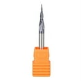 thumbnail image 4 of 2pcs R0.25 D4 Carbide Tapered End Mills Ball Nose 2 Flutes HRC55 CNC Cut Tools, 4 of 8