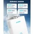 thumbnail image 3 of Kohree Portable Propane Tankless Water Heater,1.58 GPM 6L RV Tankless Water Heater Set with Overheating Protection for RV Camping, Outdoor , White, 3 of 11