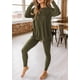 thumbnail image 2 of Conjunto de 2 Piezas para Mujer PRETTYGARDEN Manga Larga Verde Militar, 2 of 8