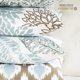 thumbnail image 2 of Juego de 4 fundas de cojín decorativas de color azul y café de la nueva serie Living, 18 x 18 pulgadas Feliz Sencillez, 2 of 5