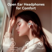 VEATOOL Wireless Earbuds Open Ear Headphone Sport, Bluetooth 5.4 Earbud, 50Hrs Earphone with Earhook, Noise Cancelling Mic,Light Weight Comfortable Fit,Suitable for Running,Workouts