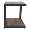 thumbnail image 4 of Furniture of America Elto 1-Shelf Metal Sand Black and Dark Walnut End Table, 4 of 8