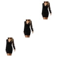 thumbnail image 2 of Minnieouse Vestido de manga larga de otoño para mujer, fiesta, banquete, poliéster, estilo informal, vestidos con cuello en V, ropa de fiesta, Type1 NO1, 2 of 5