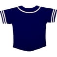 thumbnail image 2 of DIGITMON Kids Baseball Jersey Button Down Premium Two-Striped Sleeve T Shirts Uniform Navy White for 14y Teenagers, 2 of 4