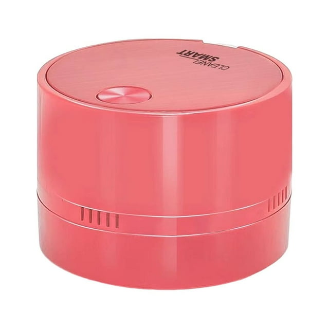 ABS Electric Cleaning Vacuum Round Solid Color Replacement Handheld Wireless Portable Battery Powered Dust Remover Duster Pink