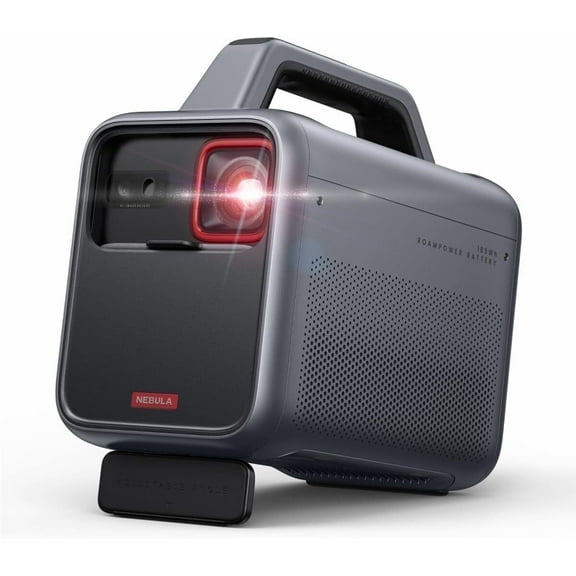 Nebula Mars 3 Bluetooth 1080p 4K DLP Mini Projector, Black, with Remote
