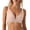 A-Pink313, variant on Women Push Up Bras V Neck Leaf Lace Wide Shoulder Straps Stretch Wireless Lace Bras Breathable Side Support Bras