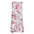 thumbnail image 4 of Women's Sleeveless Floral A-Line Casual Dress with Pockets, 4 of 5