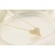 thumbnail image 2 of 925 Sterling Silver Heart Pendant Necklace Personality Fashion Clavicle Delicate Atmospheric Heart Necklace (Gold), 2 of 4