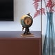 thumbnail image 5 of Reloj de escritorio con forma de globo terráqueo, reloj de mesa, adorno decorativo de arte coleccionable Azul, 5 of 9
