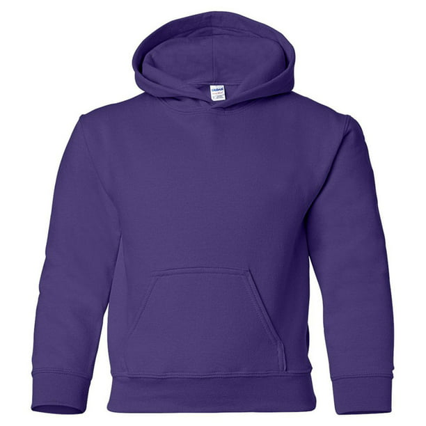 Gildan - Gildan 18500B Big Boys Hooded Sweatshirt -Purple-Small ...