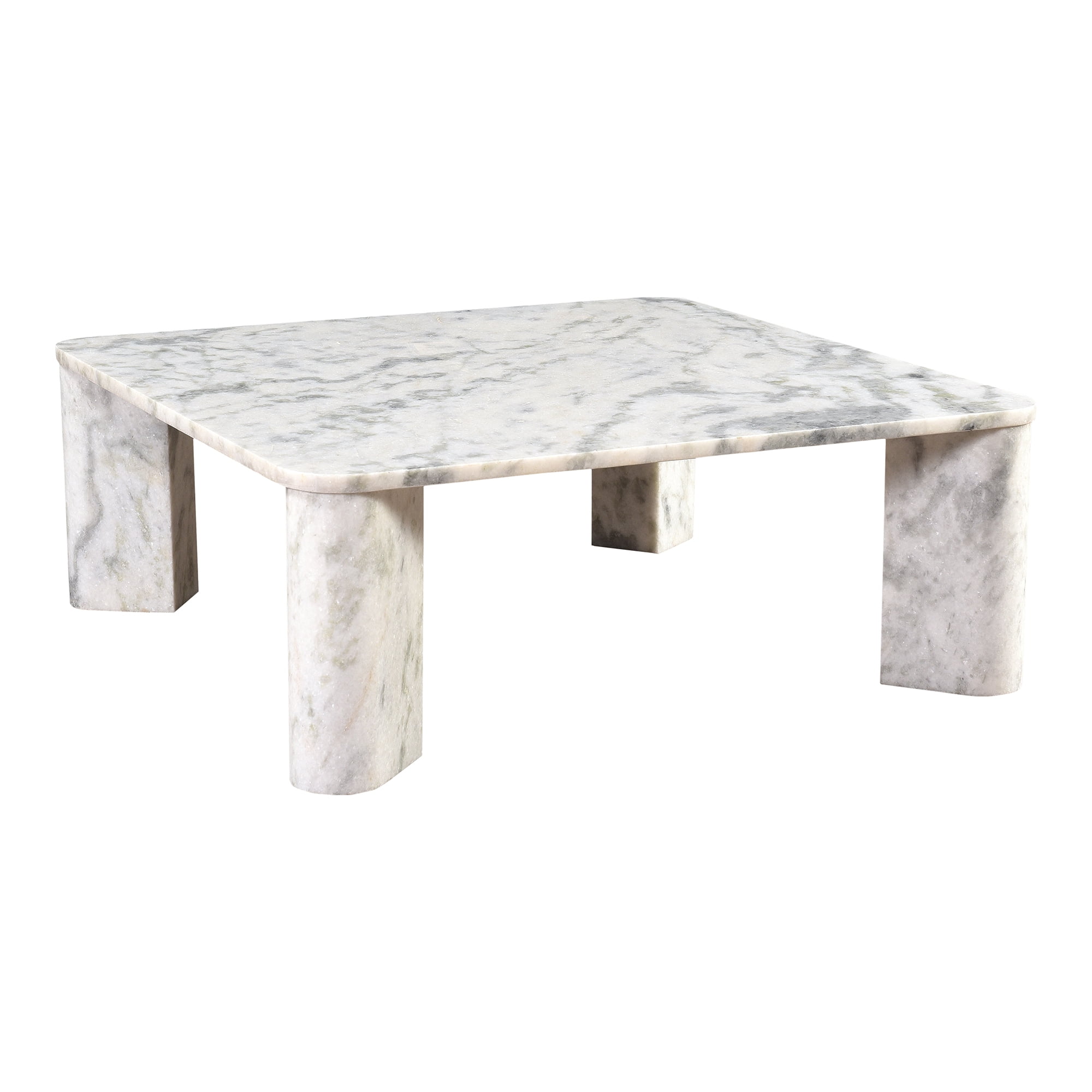 Moe's Home Collection Segment Coffee Table Ashen Grey Stone Coffee Tables