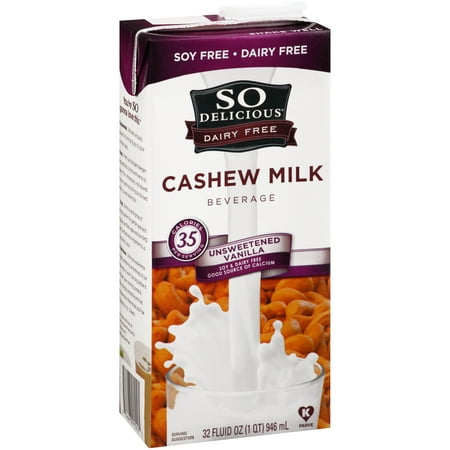 So Delicious Unsweetened Vanilla Cashew Milk 32 oz