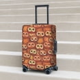 thumbnail image 6 of Pofeuu Brown Owl Print Luggage Suitcase Cover Protector Luggage Washable Covers Aesthetic for 18/24/28/32 inch Luggage（No luggage included）-Small, 6 of 7