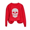 thumbnail image 4 of Wiyuqeen Spooky Season Womens Sweatshirts Halloween Fall Sweat Shirts Long Sleeve Crew Neck Thin Fleece Graphic Pullover Holiday Party Outfits S-XXL, 4 of 7