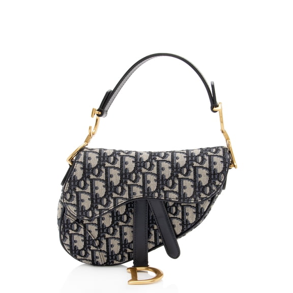 Pre-Owned Dior Oblique Saddle Mini Bag