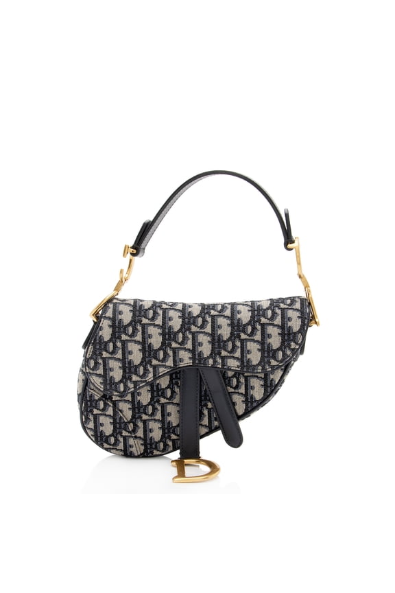 Pre-Owned Dior Oblique Saddle Mini Bag