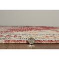 thumbnail image 6 of Contemporary Home Living 2' x 3' Medallion Rectangular Area Throw Rug - Cream and Rust Red, 6 of 7
