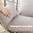 thumbnail image 6 of Waterproof Egg Chair Cushion Replacement, Foldable Egg Swing Chair Cushion, Thicken Hanging Basket Chair Cushions, Washable Basket Swing Chair Cushion with Headrest (Gray), 6 of 8