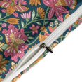 thumbnail image 4 of HAHDAXIA Retro Flower Bedding Solid Comforter Set for All Seasons,3 Pieces(1 Comforter+2 Pillowcases),Soft Microfiber Bedding Set Twin(86"x70"), 4 of 7