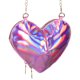 thumbnail image 1 of GOOHOCHY Bolso bandolera con forma de corazón: Mini bolso de cadena para mujer, moderno bolso de hombro, pequeño bolso con forma de corazón para fiestas y San Valentín., 1 of 8