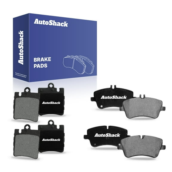 AutoShack Front & Rear Ceramic Brake Pad Set for Mercedes-Benz, C240 2003-2005 C280 2006-2007 CLK320 2003-2005, AWD RWD V6 2.6L 3.0L 3.2L