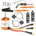 thumbnail image 1 of Moteur 2217 KV1250, hélice 8060, moteur de direction, 40 A, XT60, ESC pour hélicoptère RC, 1 of 4