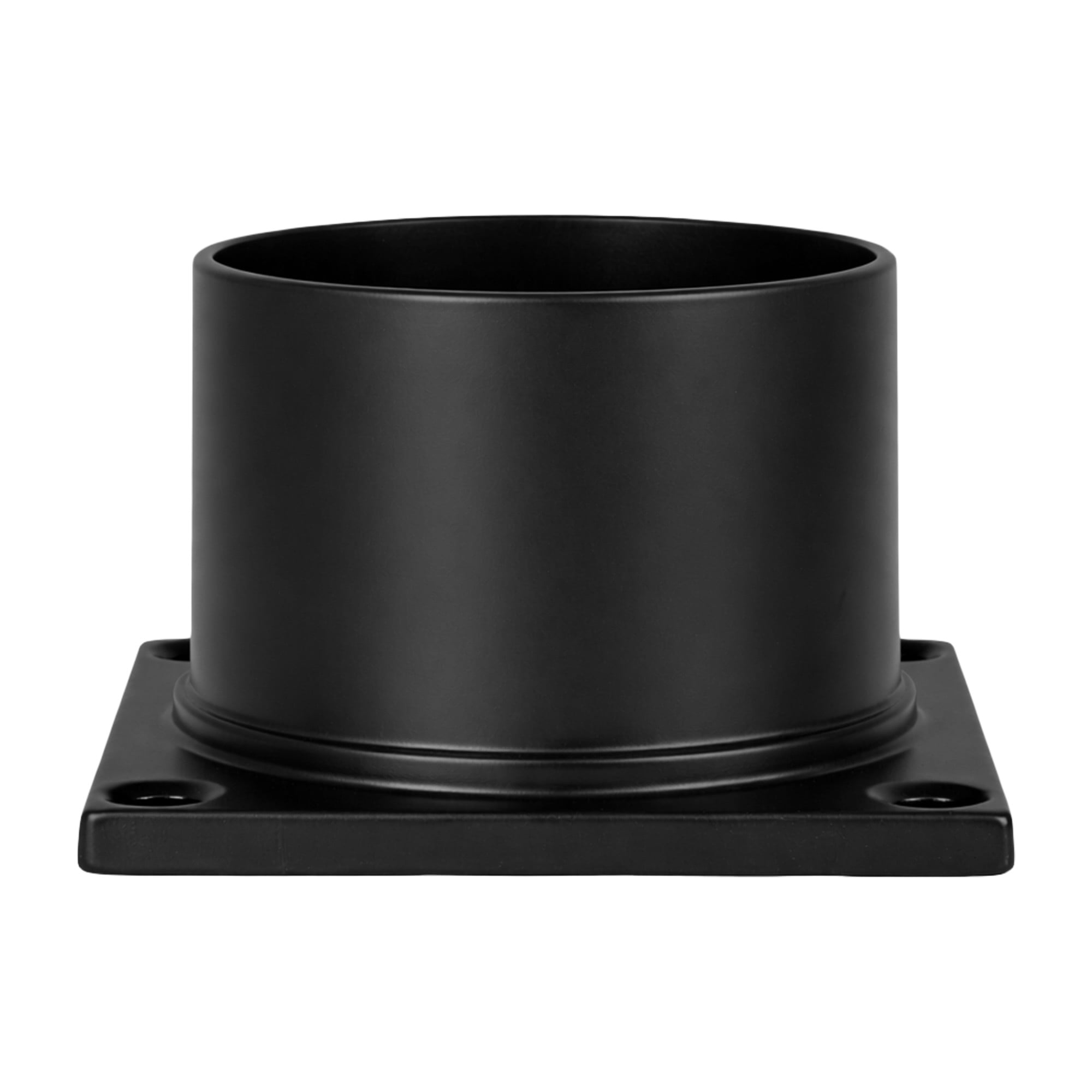 Aluminum Outdoor Pier Base with Black Finish, Post-Top Light Mount, 3 in. Fitter