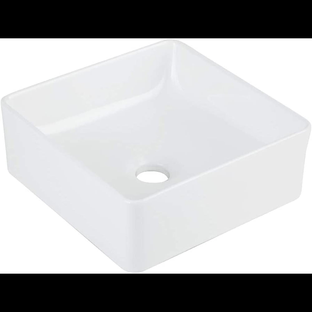 Square washbasin 11,8 inches X 11,8 inches, Above counter washbasin
