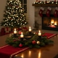 thumbnail image 2 of PuSpu Christmas Iron Metal Candlestick Candlelight Dinner Decorations Christmas Home Romantic Table Decorations Candle Bend Candle Holders Bent 5 Heads, 2 of 9