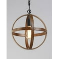 thumbnail image 2 of -1 Light Pendant-12 Inches Wide By 13.75 Inches High Barn Wood/Black  Antique Pecan/Black Finish Maxim Lighting 27571Bwbk, 2 of 2