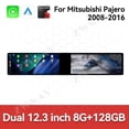 thumbnail image 2 of ZWNAV Dual 12.3 inch Screen Car Radio For Mitsubishi Pajero 2008-2016 Android GPS Navigation Multimedia Video Player Stereo Receiver Head Unit, 2 of 14
