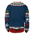 thumbnail image 3 of Unisex Ugly Christmas Sweater with 3D Christmas Tree Design Festive Holiday Pullover for Men and Women, 3 of 5