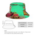 thumbnail image 2 of Es un Mundo Grande Grande Sombrero bucket para adultos, gorra de protección solar, sombrero de pescador plegable para viajes al aire libre, pesca y actividades de verano, 2 of 6