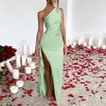 thumbnail image 3 of YuXingFu Summer Dresses with Sleeves Casual Maxi Scoop Neck Plus Size Womens Dress Sleeveless Solid Color Long Casual Summer Mint Green S, 3 of 7