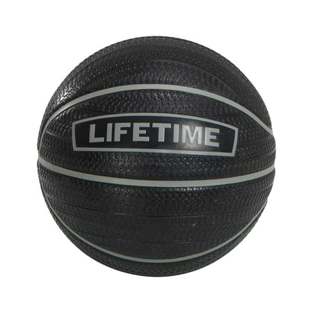 Lifetime 29.5 in. Official Size Rubber Basketball Black and Silver, (Best Jukes In Basketball)