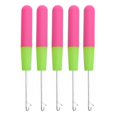 thumbnail image 1 of TISHITA 5X 5 Packs 6in Latch Hook Crochet Needle for Braids Hair Extension Weave Pink 5 Pcs, 1 of 8