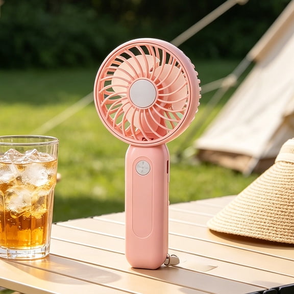Beforeyayn Handheld Fan Outdoor, Convenient small fan desktop small fan USB charging with wires for travel office and outdoor use.