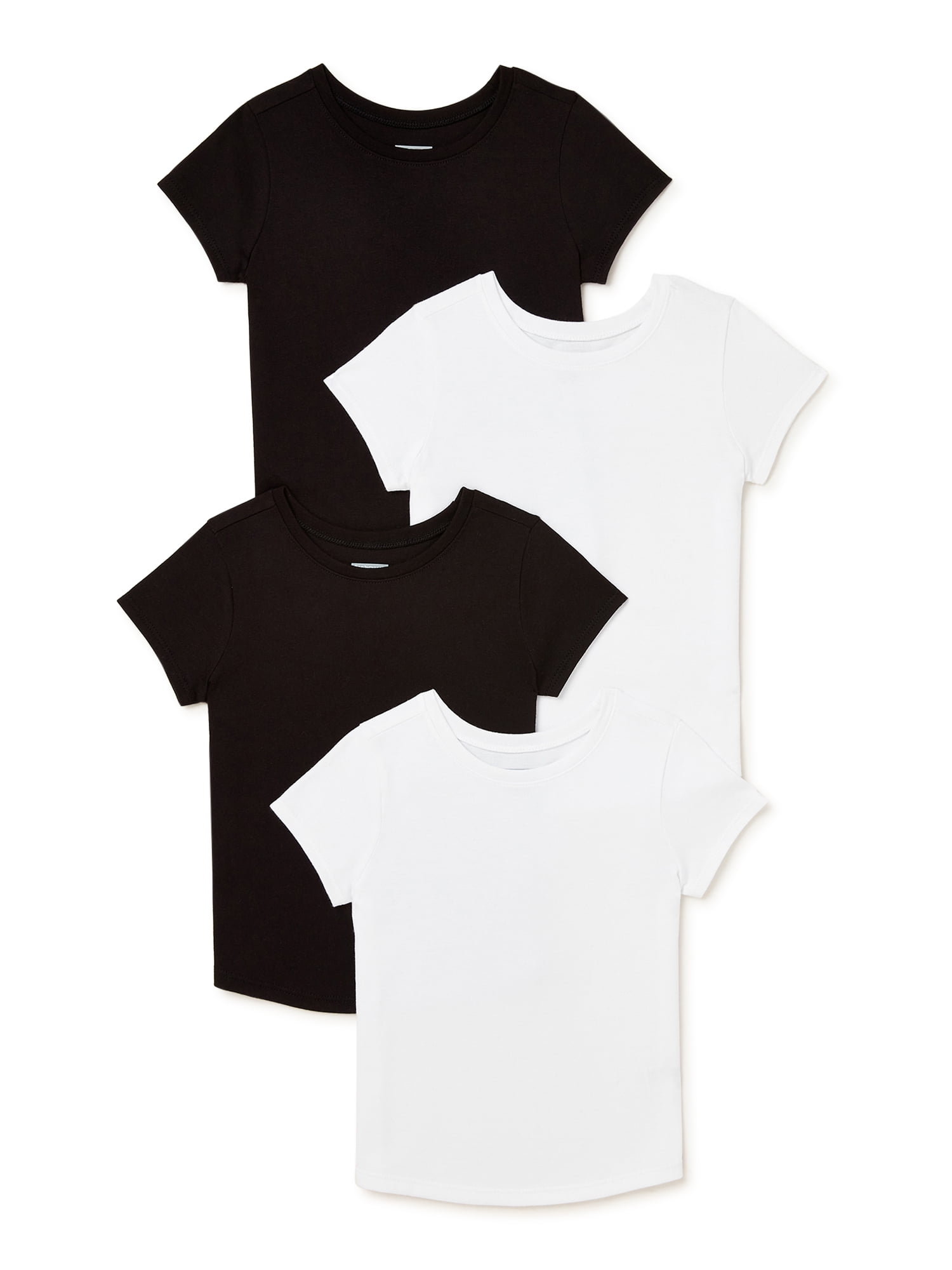 Garanimals Baby and Toddler Girls' Short Sleeve T-Shirt, 4-Pack, Sizes ...