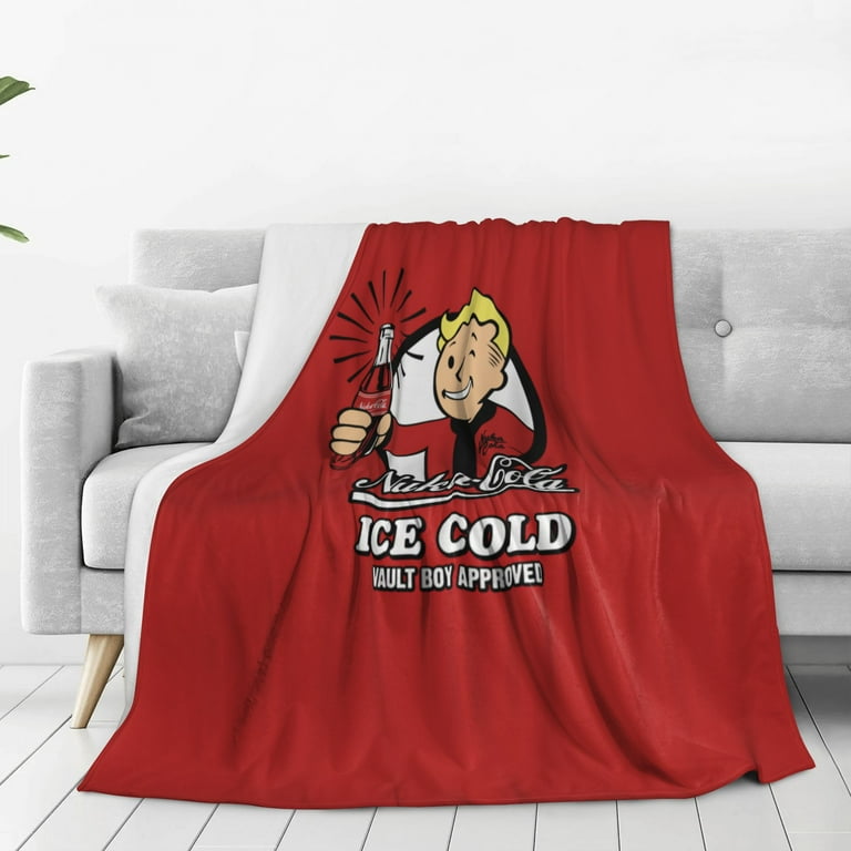 Coke cola throw blanket and pillow great for 2024 travel/outdoors /camping beach etc.