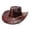 Brown1, variant on Theme Cowboy Style Wide Brimmed Sun Hat for Outdoor Leisure Occasion Cowboy Vest for Boys Beach Cowboy Hats for Women Mens Leather Hats Extra Large Hillbilly Hat Boot Jewelry for Womens Cowboy Boots