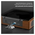 thumbnail image 3 of Lecteur CD en Bois Haut-Parleur Bluetooth Intégré Multifonction CD Baladeur Rechargeable, Émetteur Bluetooth 5.0, 3 of 6