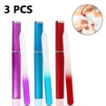 thumbnail image 1 of 3 Pack Glass Nail File with Case, Nail Files for Nails, Double Sided Fingernail Files, Manicure Nail Care Tool, 1 of 9