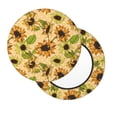 thumbnail image 2 of Haiem Sunflowers Cushion Round Bar Chair Seat Cover Bar Chair Cushion Covers Elastic Washable Bar Chair Cover,Protects from Scratches and Stains-13 inch, 2 of 7