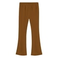 thumbnail image 6 of Brown Boy Girl Girl Thermal Fuzzy Flare Wide Leg Pants Pantyhose Stockings for Girls Fleece Lined Wool Brunch Winter Fall Pants 2025 Clothes Trendy Regular Fit 7 Years, 6 of 7